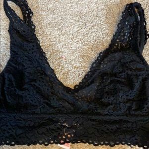 Black lace bralette